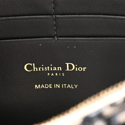 Christian Dior Oblique Saddle Chain Pouch Blue 6 of 9