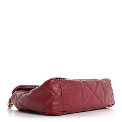 Chanel Goatskin Quilted Medium Chanel 19 Flap Red 4 of 15