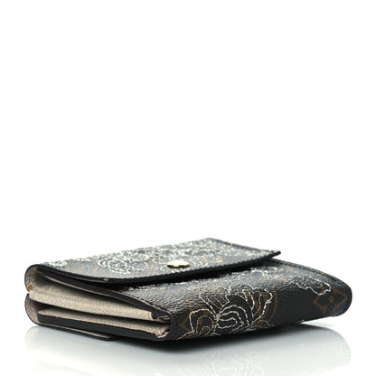 Louis Vuitton Monogram Dentelle Elise Wallet Silver 4 of 8