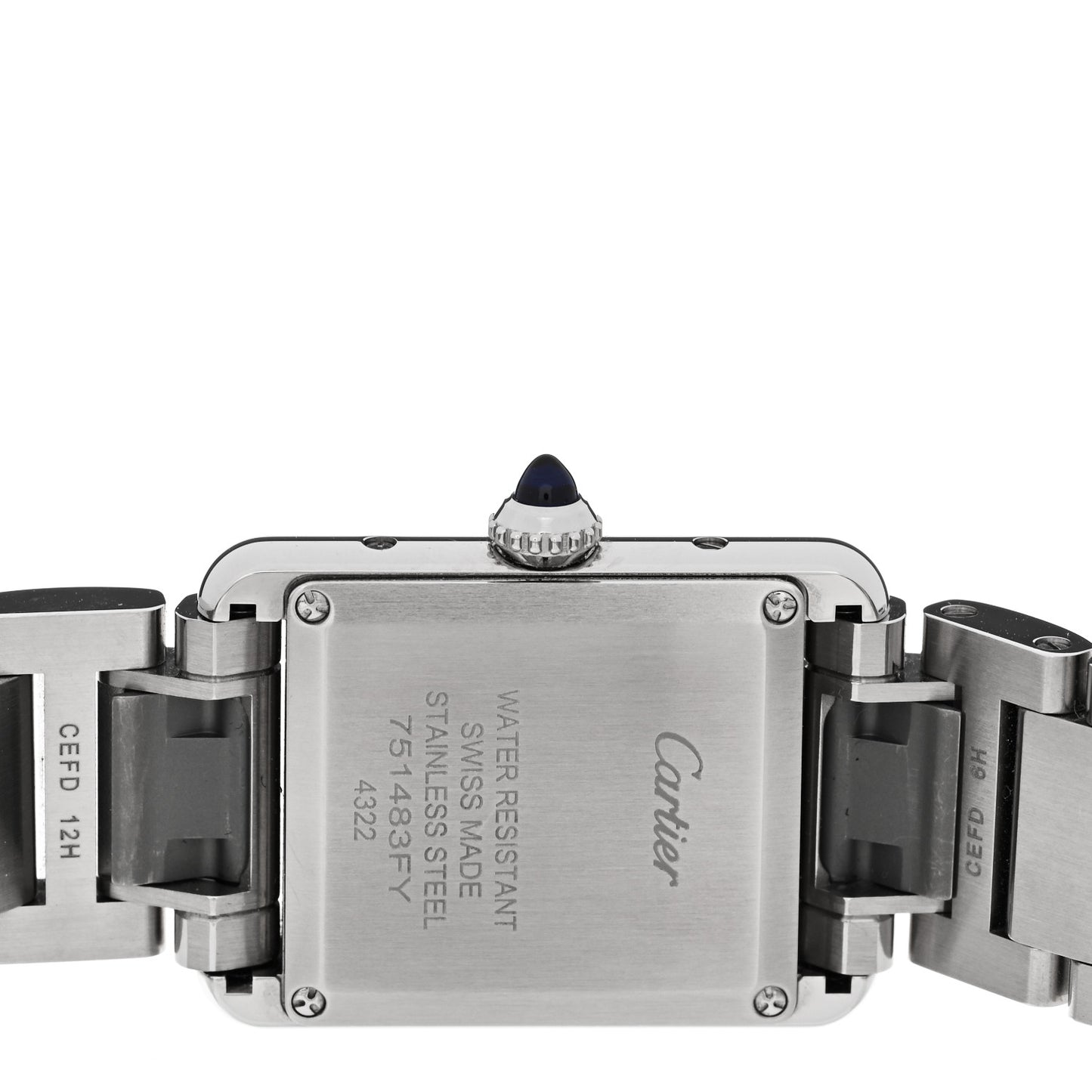 Stainless Steel 22mm Tank Must Quartz Watch