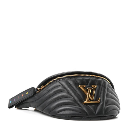 Louis Vuitton Calfskin Quilted New Wave Bumbag Black 4 of 9