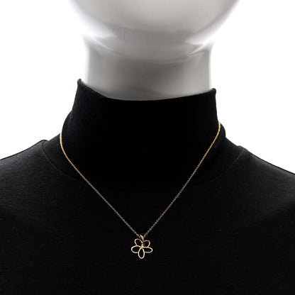 Tiffany 18K Rose Gold Paloma Picasso Villa Flower Pendant Necklace 2 of 4