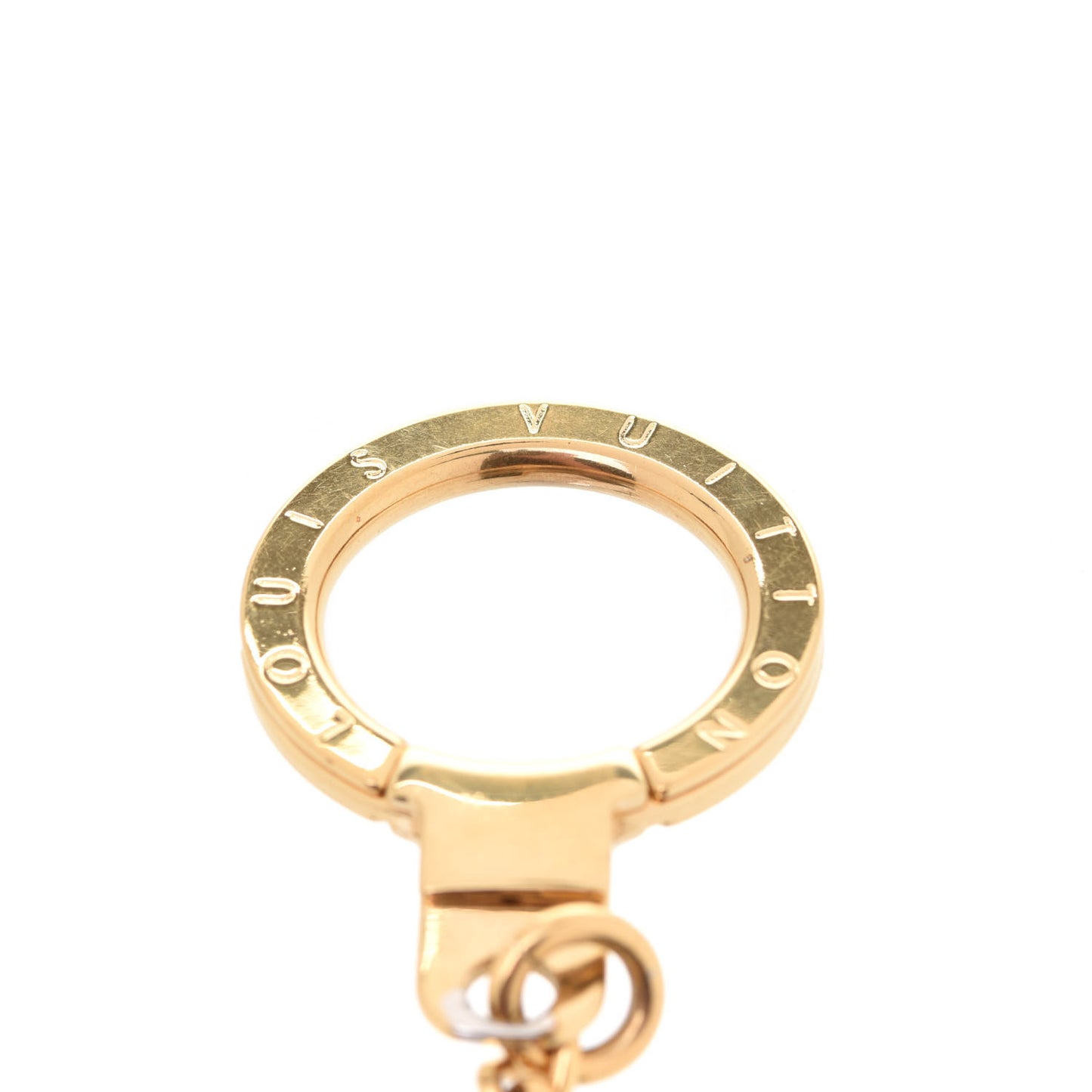 Metal Pochette Extender Key Ring Chain Gold