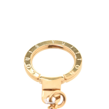 Louis Vuitton Metal Pochette Extender Key Ring Chain Gold 4 of 5