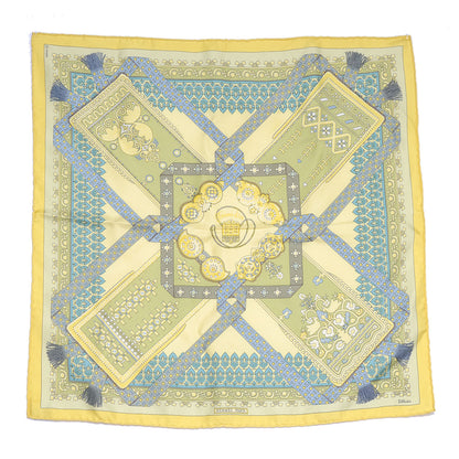 Hermes Silk Brins D Or Pocket Sqaure 2 of 5
