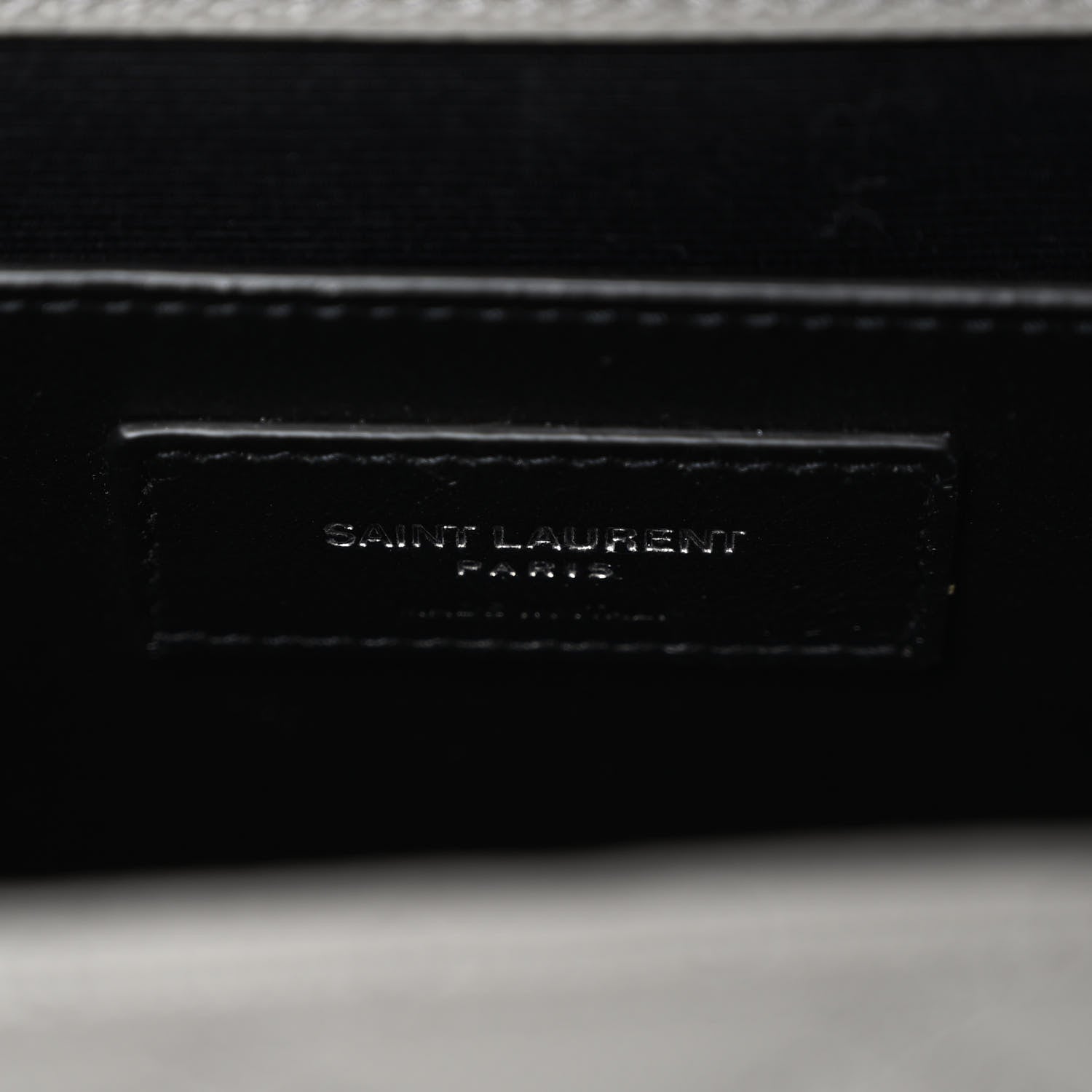 Saint Laurent Grain De Poudre Textured Mixed Matelasse Medium Triquilt Monogram Satchel New Stone 6 of 9