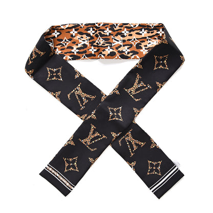 Louis Vuitton Silk Monogram Giant Jungle Bandeau Black 1 of 3