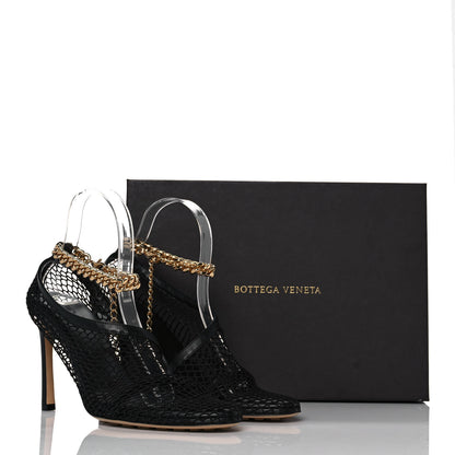 Bottega Veneta Mesh Nappa Chunky Chain Sandals 38.5 Black 8 of 8