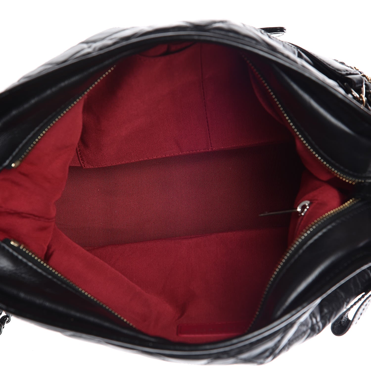Chanel Aged Calfskin Quilted Large Gabrielle Hobo Black 7 of 9