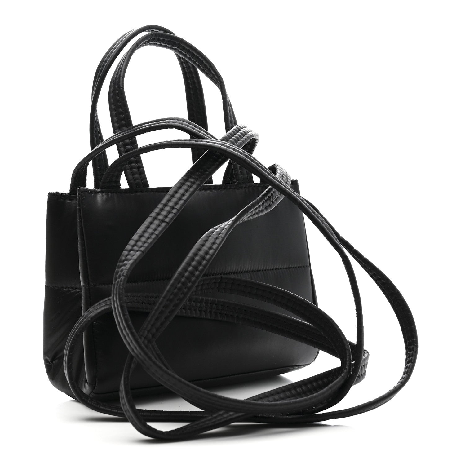 Telfar Nylon Small Puff Shopping Bag Black 3 of 11