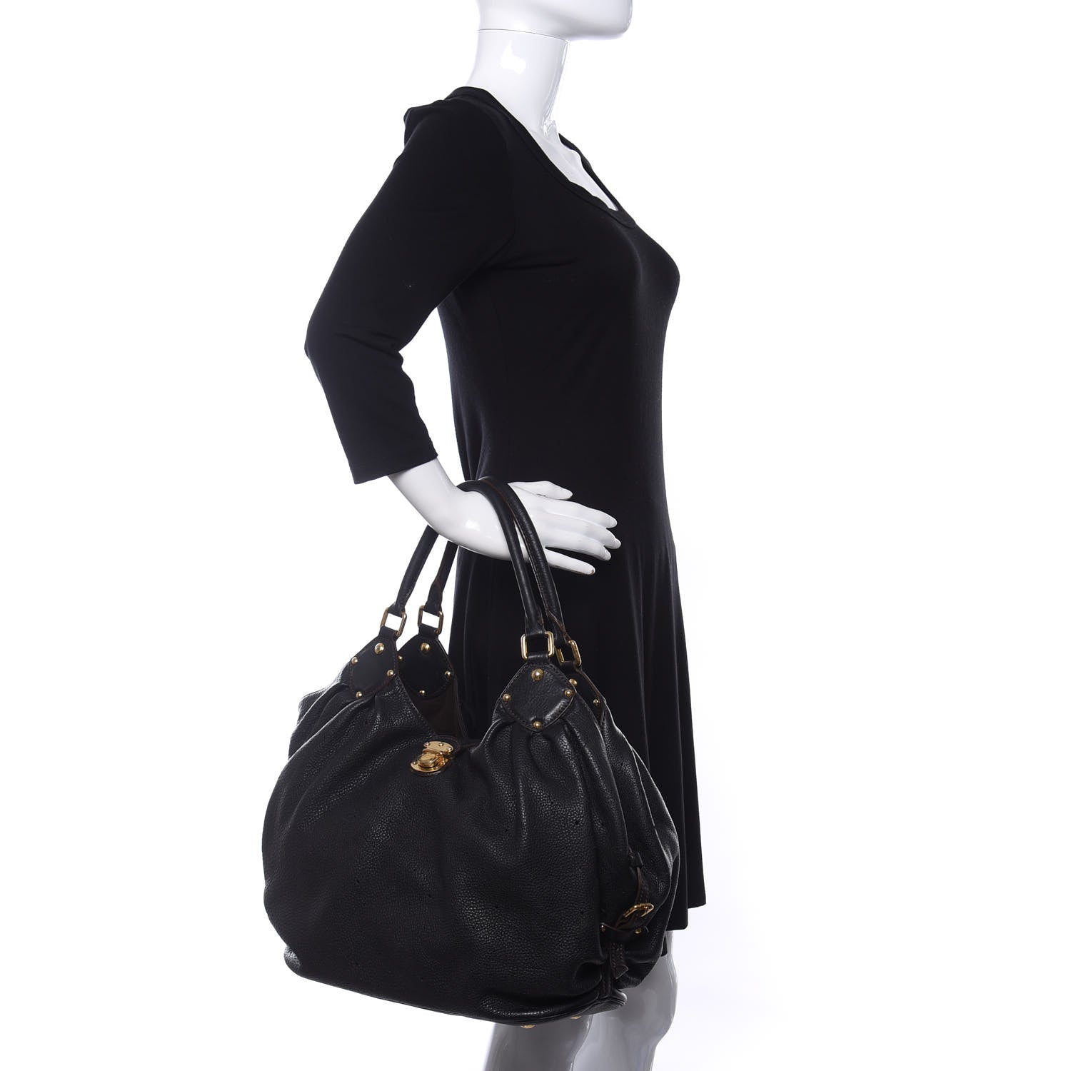 Louis Vuitton Mahina L Black 2 of 9