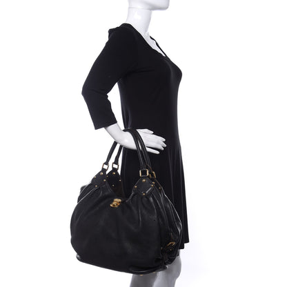 Louis Vuitton Mahina L Black 2 of 9