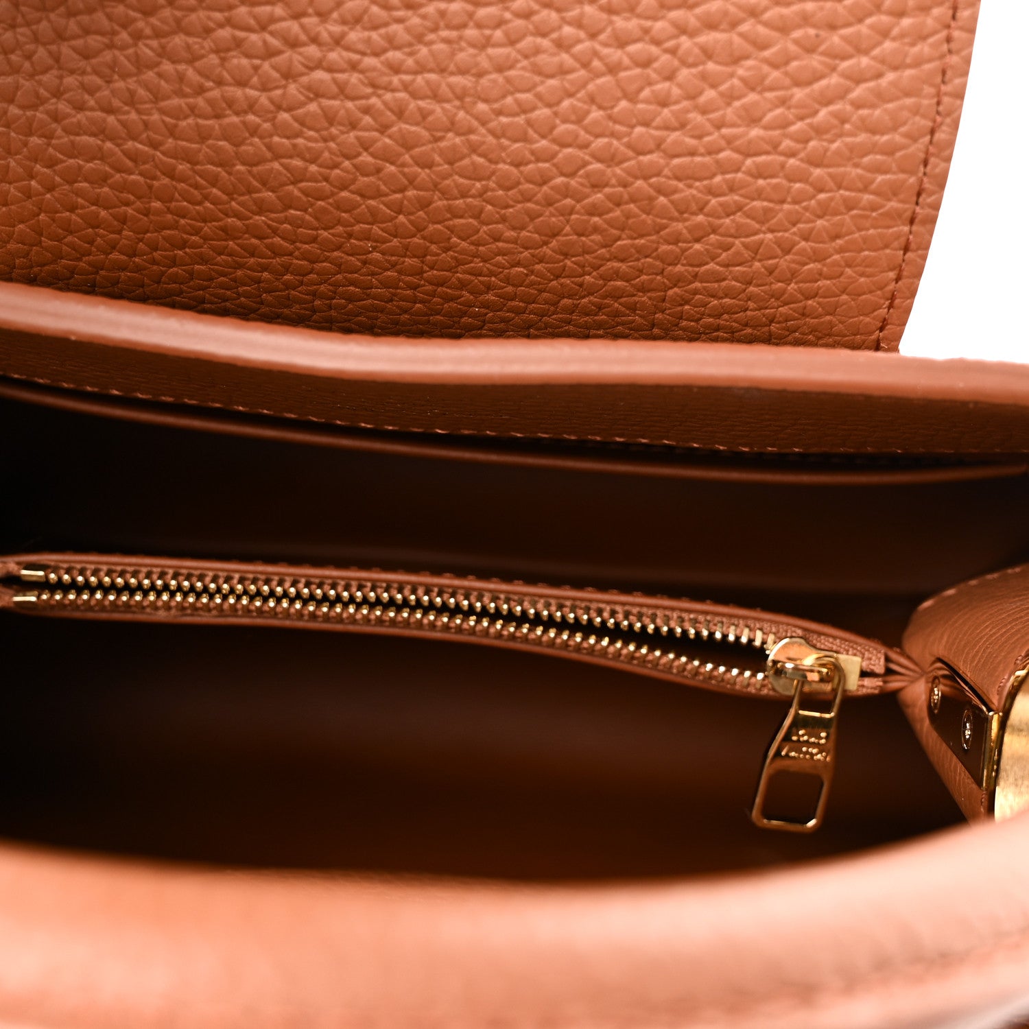 Louis Vuitton Taurillon Capucines BB Tan 5 of 9