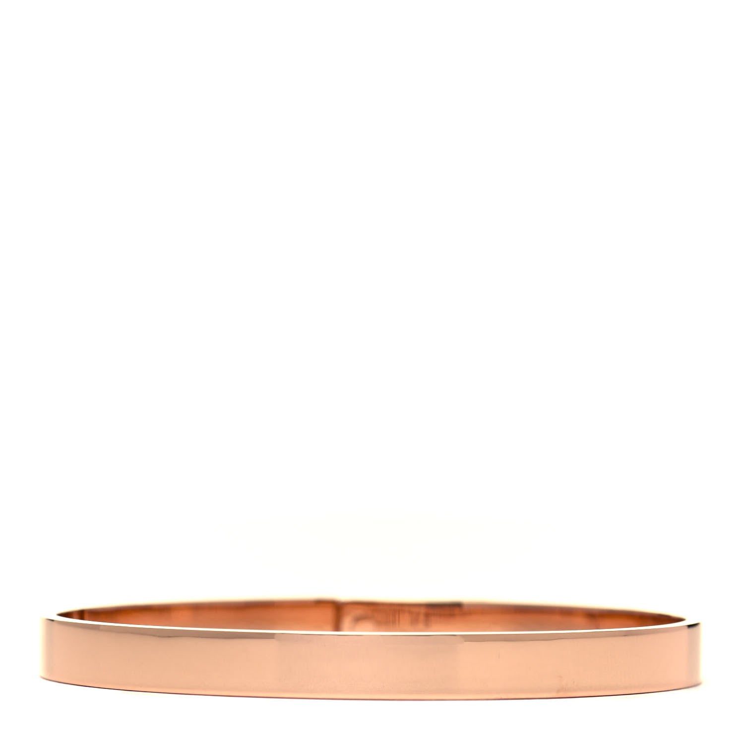 Hermes 18K Rose Gold Diamond PM Kelly Pave Bracelet SH 3 of 4