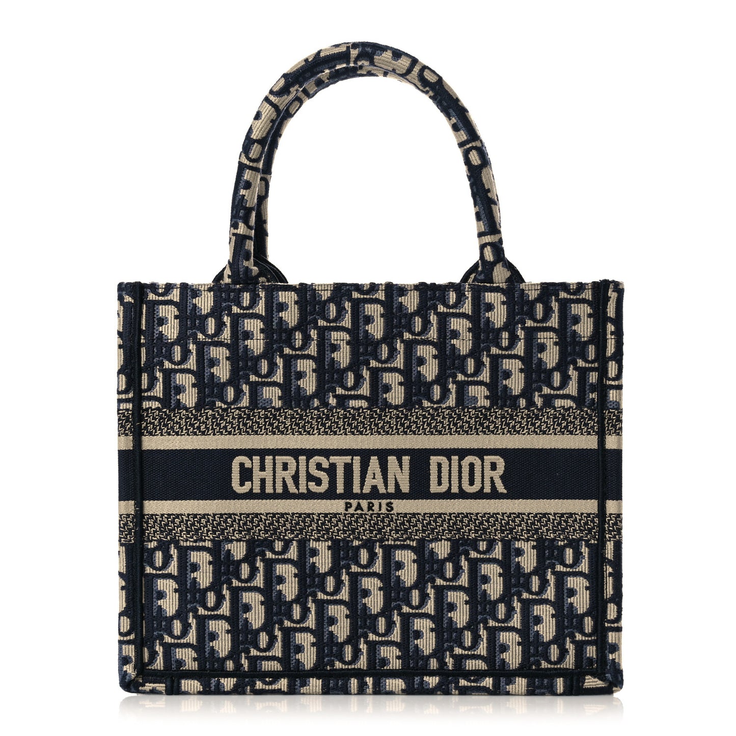 Oblique Small Book Tote Blue Multicolor