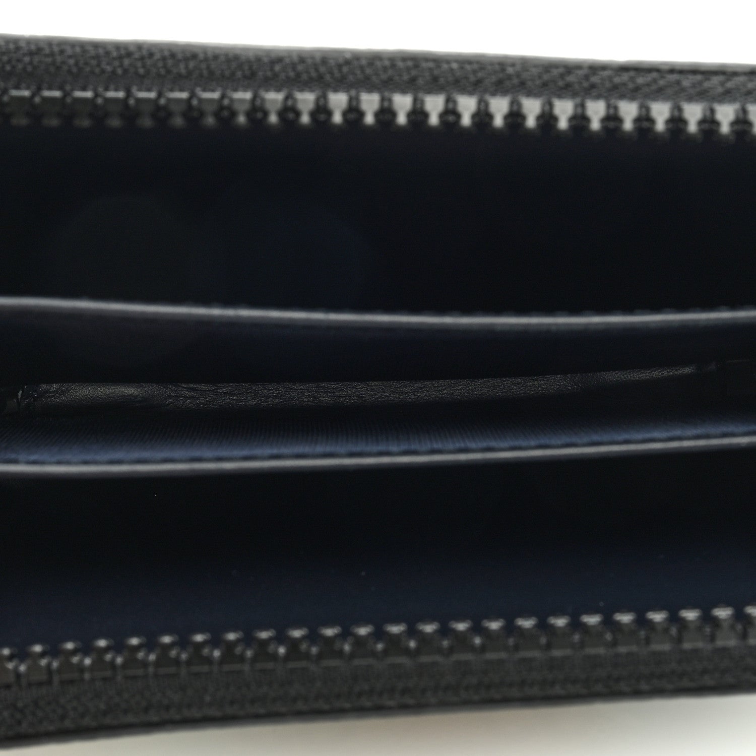 Gucci GG Supreme Monogram Blooms Zip Around Card Case Wallet Beige Blue Navy 5 of 6