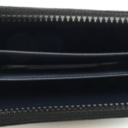 Gucci GG Supreme Monogram Blooms Zip Around Card Case Wallet Beige Blue Navy 5 of 6