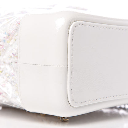 Chanel Tweed PVC Quilted Gabrielle Backpack White 8 of 11