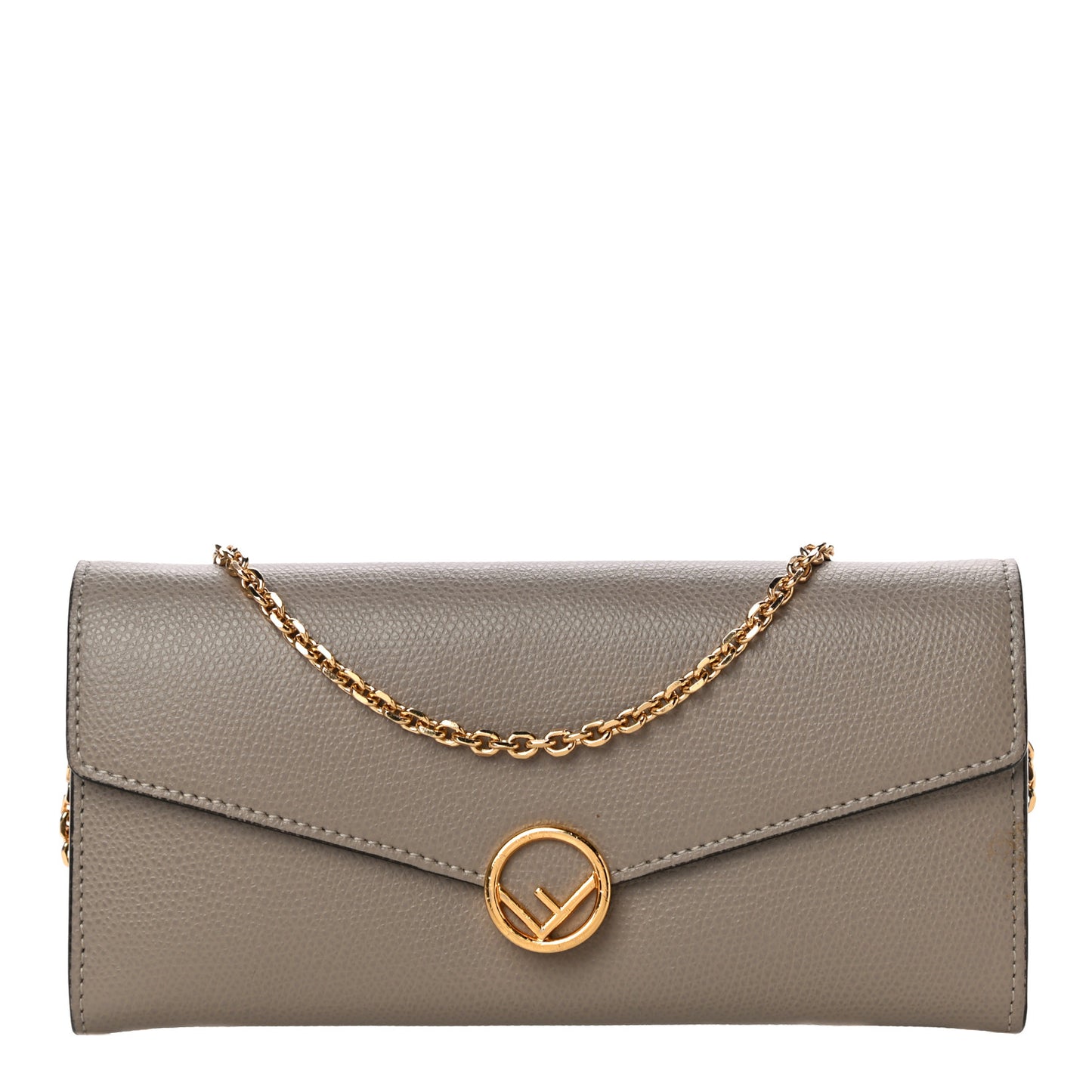 Vitello Cruise F is Fendi Continental Envelope Wallet on Chain Tortora