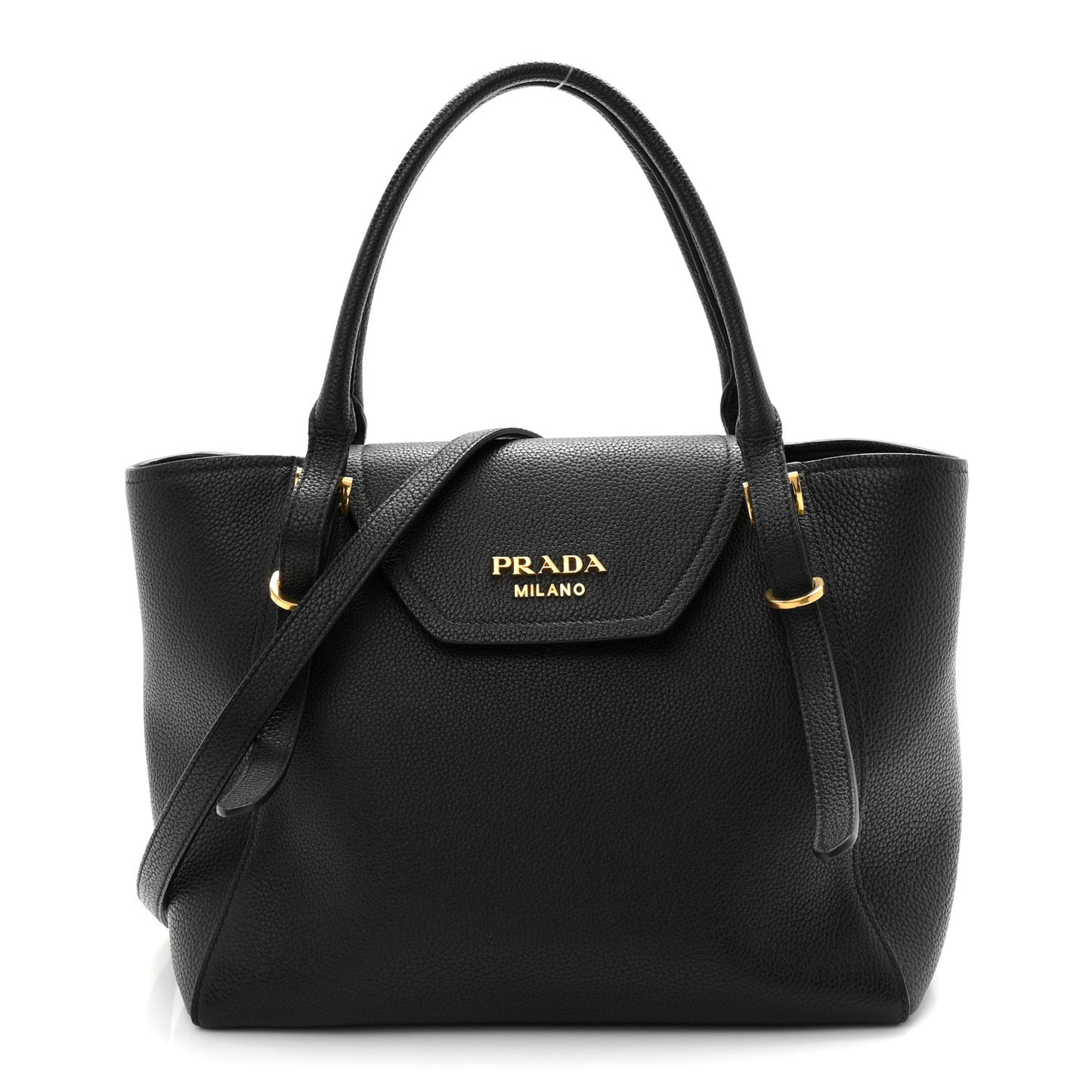 Vitello Phenix Tote Bag Black