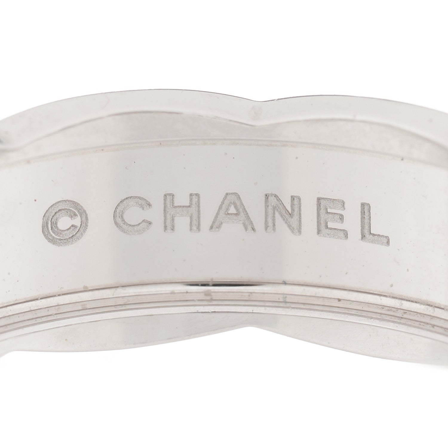 Chanel 18K White Gold Small Coco Crush Ring 56 7.75 4 of 4
