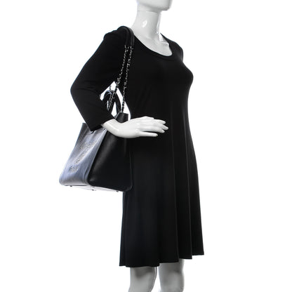 Chanel Caviar Small Studded Deauville Tote Black 3 of 11