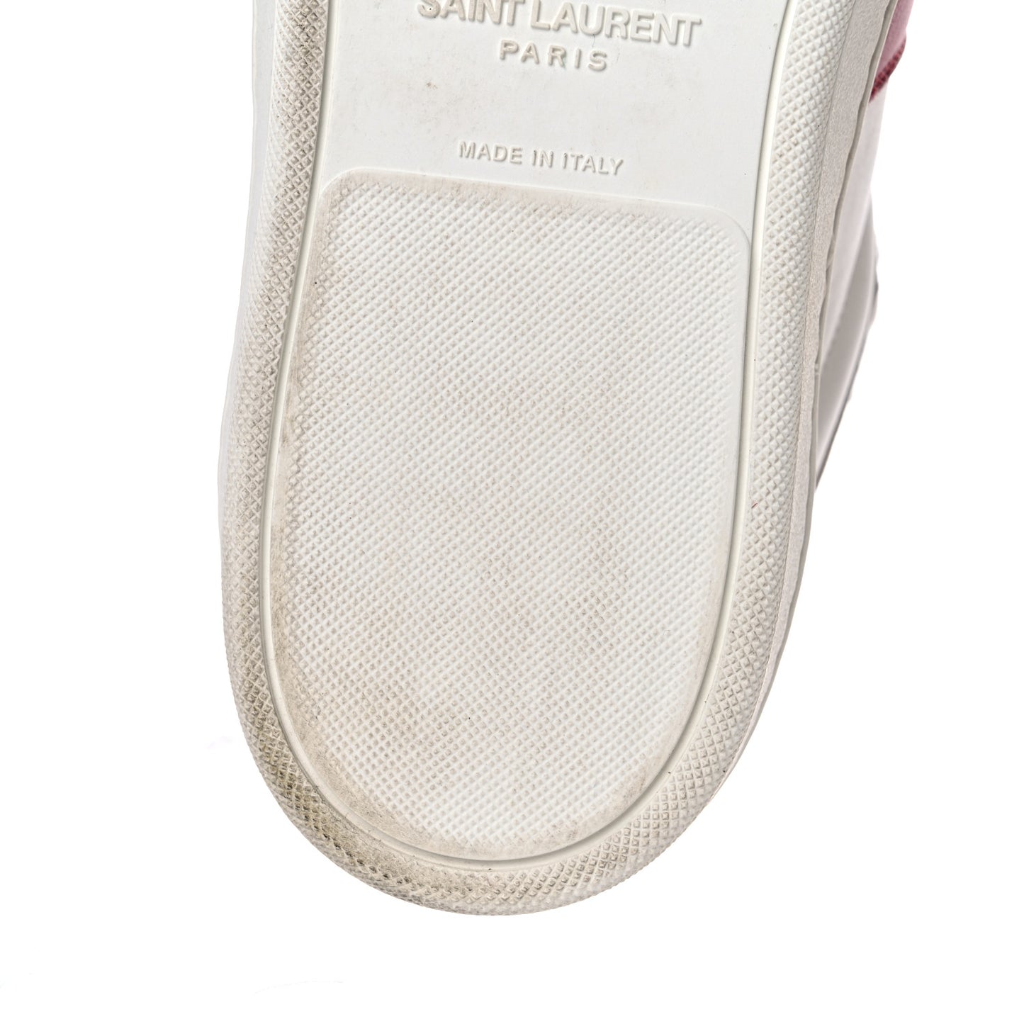 Calfskin Court Classic SL/10H High Top Sneakers 43 White Red