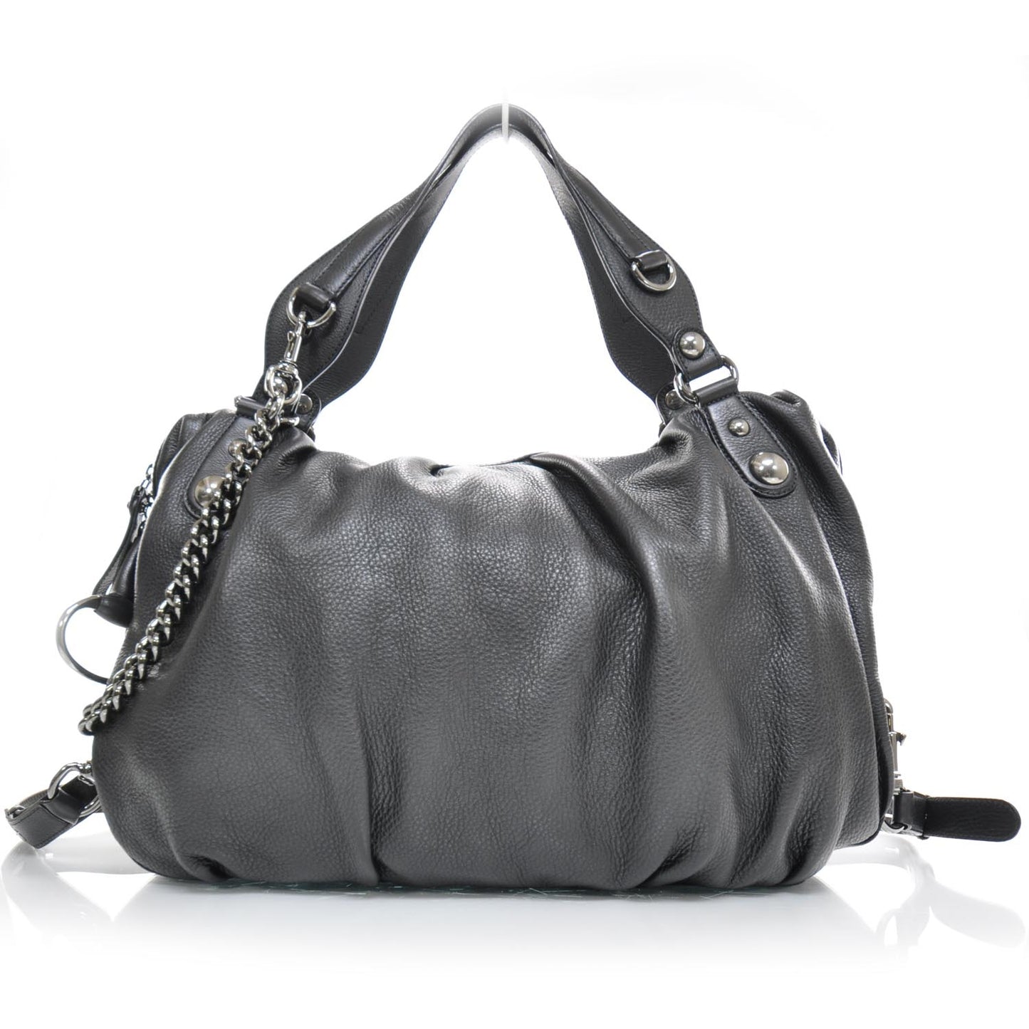 Leather Icon Bit Large Boston Black