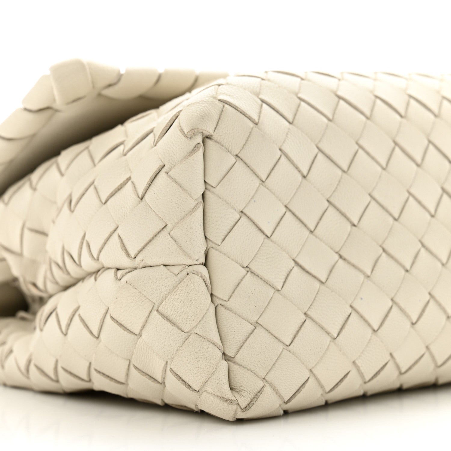 Bottega Veneta Nappa Intrecciato Baby Olimpia Shoulder Bag Chalk 9 of 13
