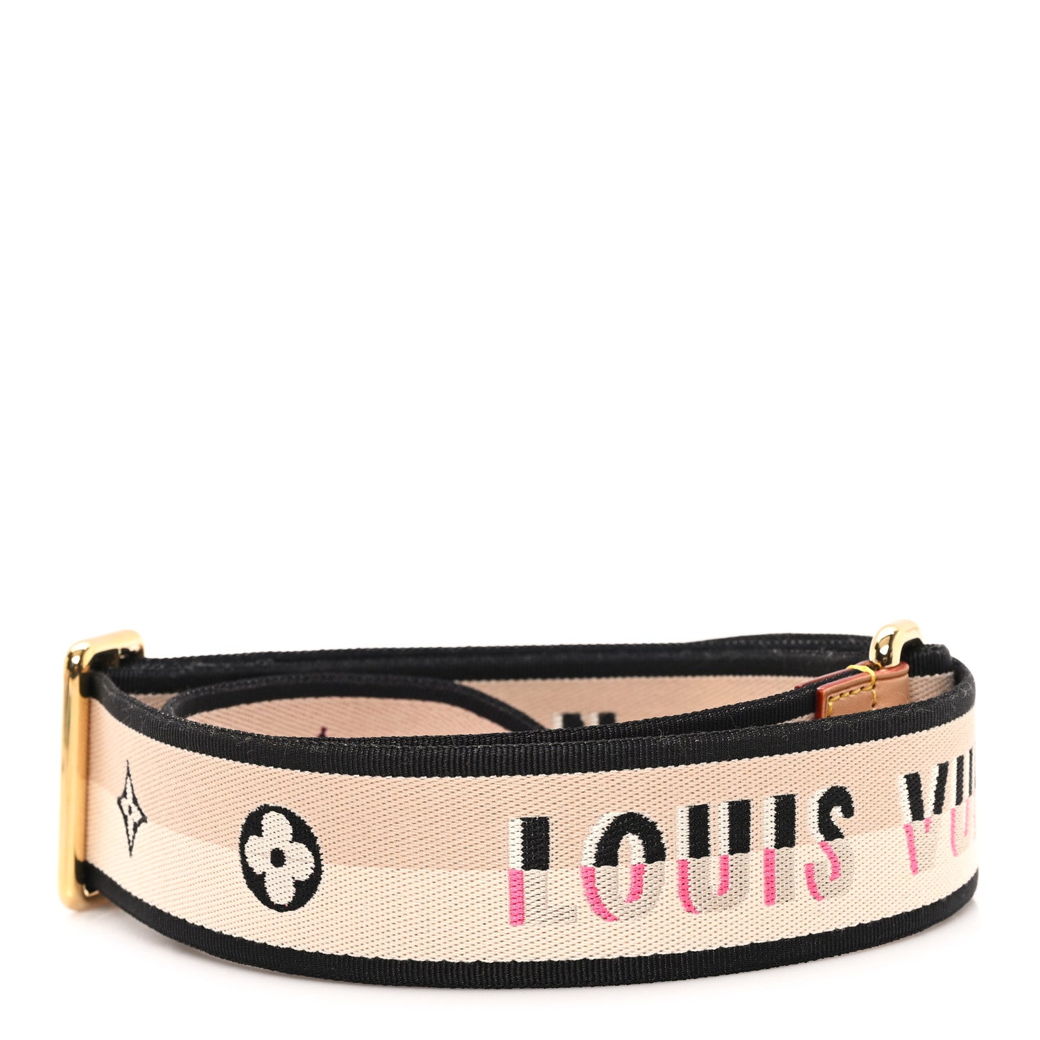 Louis Vuitton Jacquard Speedy Bandouliere 20 Shoulder Strap Black 2 of 3