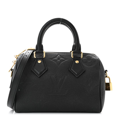 Louis Vuitton Empreinte Monogram Giant Speedy Bandouliere 20 Black 1 of 9