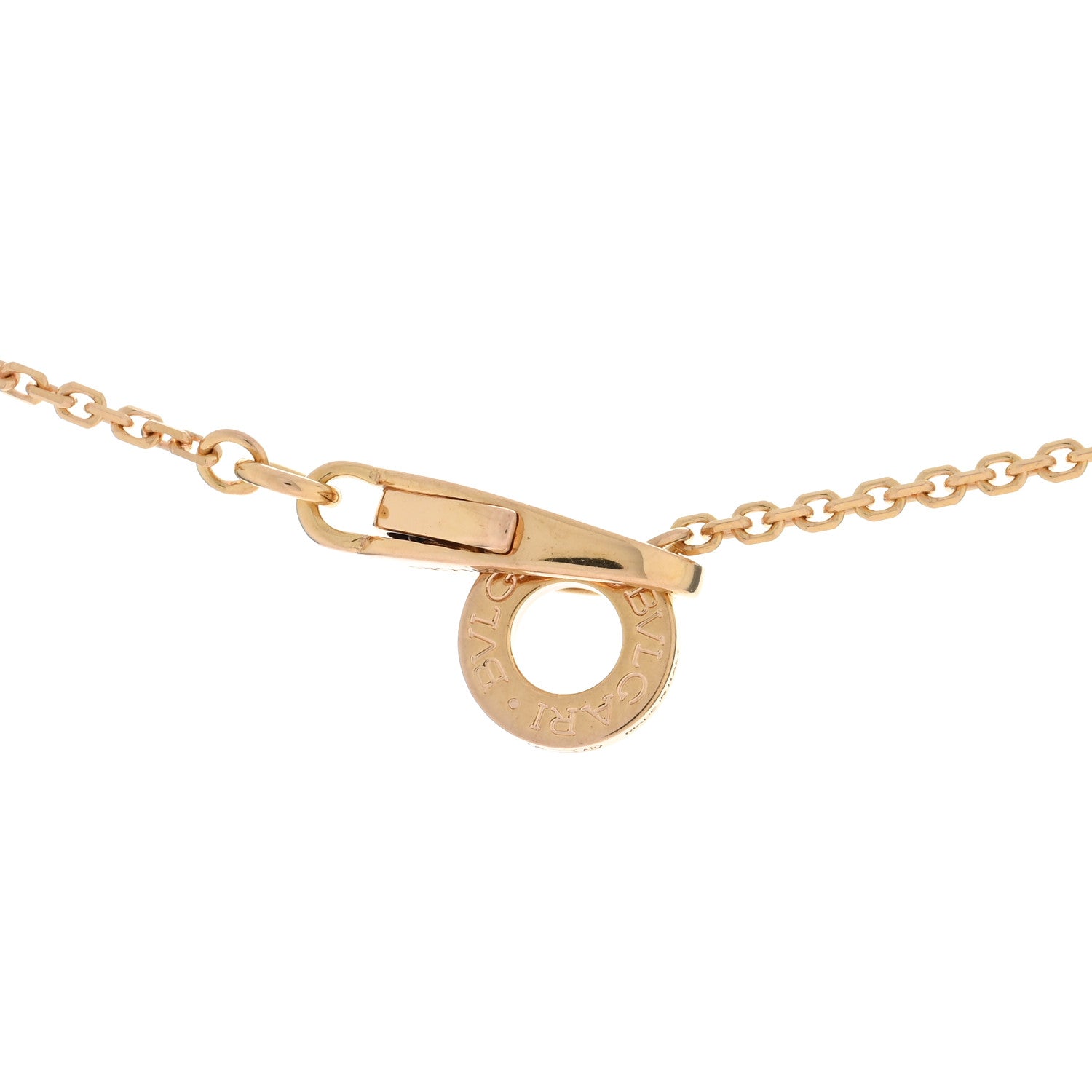Bulgari 18K Rose Gold Diamond Divas' Dream Pave Pendant Necklace 4 of 4