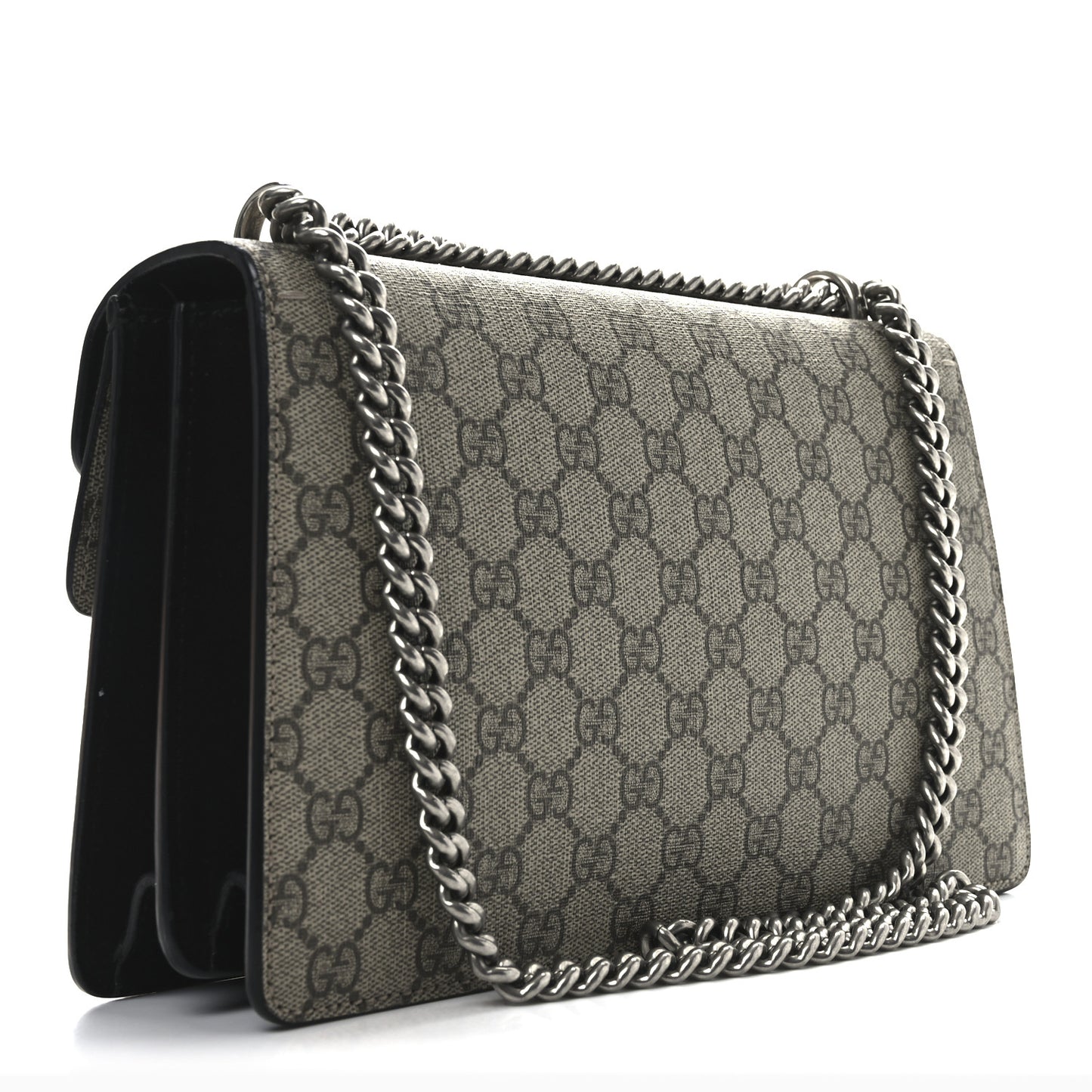 GG Supreme Monogram Small Dionysus Shoulder Bag Black