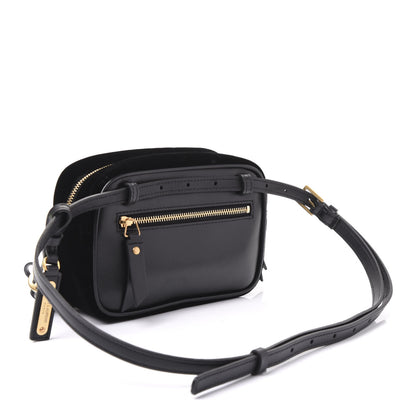 Saint Laurent Velour Matelasse Monogram Lou Belt Bag Black 2 of 8