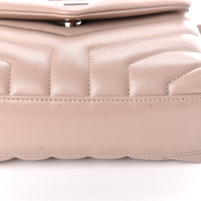 Saint Laurent Calfskin Y Quilted Monogram Toy Loulou Crossbody Bag Dark Beige 10 of 11