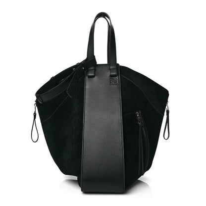 Loewe Calfskin Suede Medium Hammock Shoulder Bag Black 1 of 9