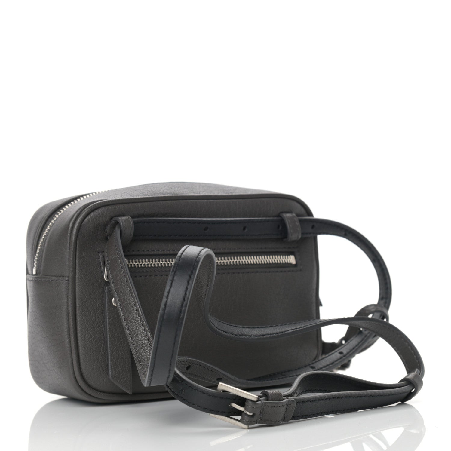 Saint Laurent Lambskin Monogram Lou Belt Bag Asphalt 2 of 8