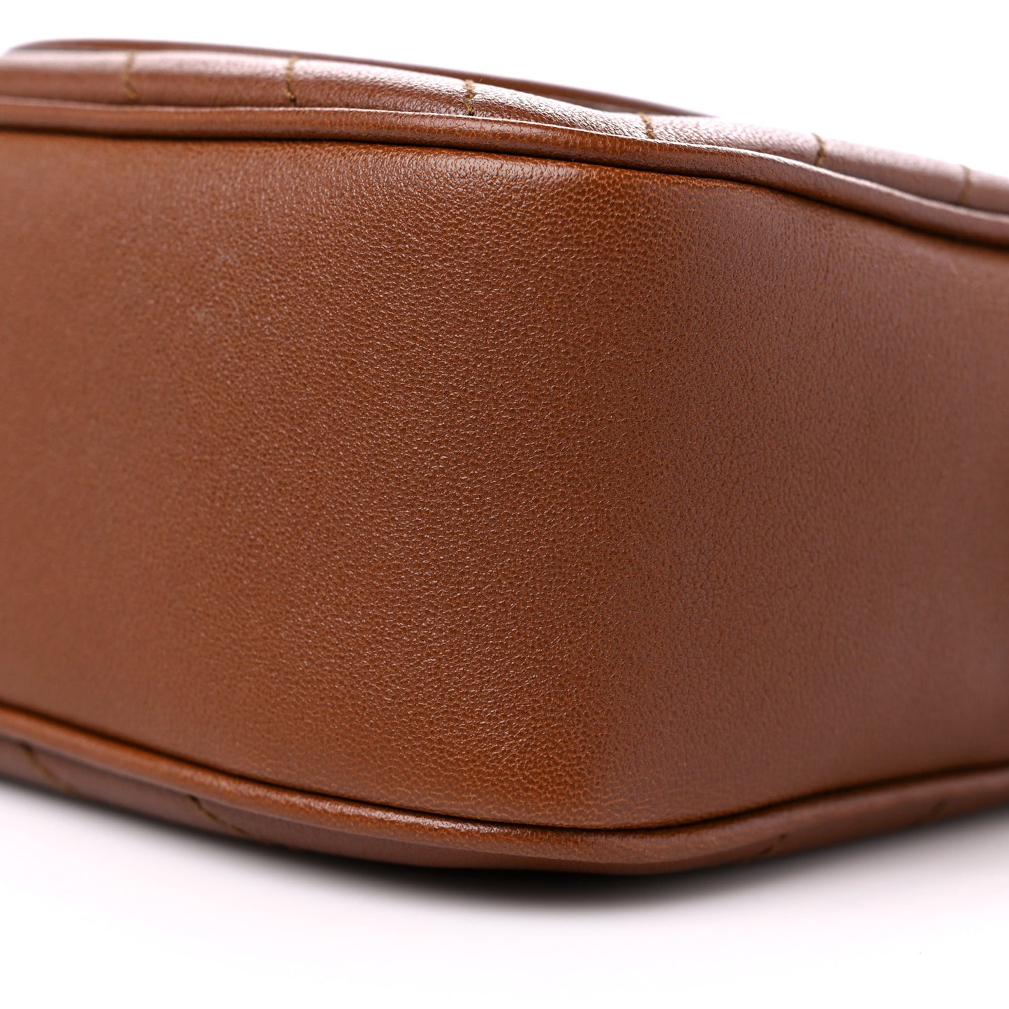Sakai Be Green Calfskin Diagonal Stitched Small Blondie Shoulder Bag Cuir