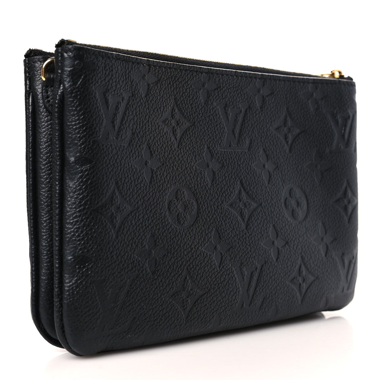 Louis Vuitton Empreinte Double Zip Pochette Black 3 of 9
