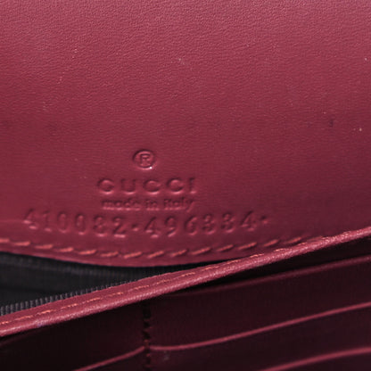 Gucci GG Supreme Monogram Blooms Chain Wallet Beige Multicolor Dry Rose 6 of 8