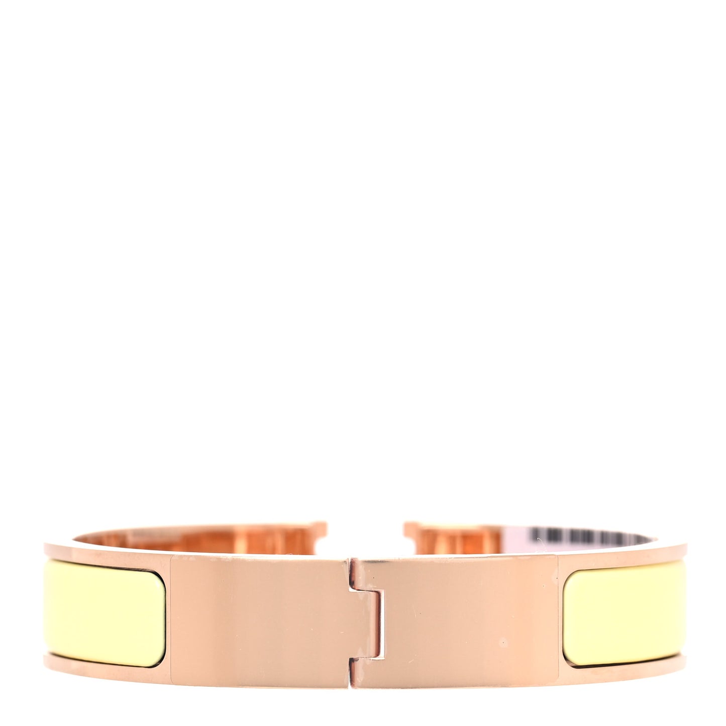 Enamel Narrow Clic Clac H Bracelet PM Jaune Bourgeon