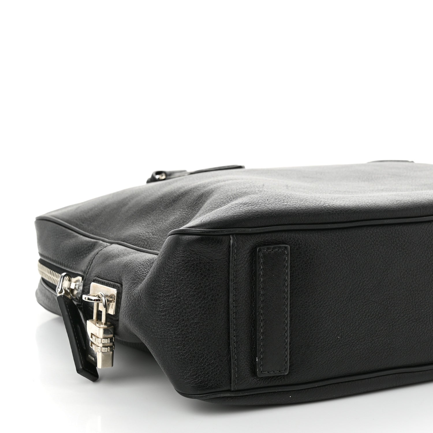 Prada Vitello City Briefcase Black 9 of 10