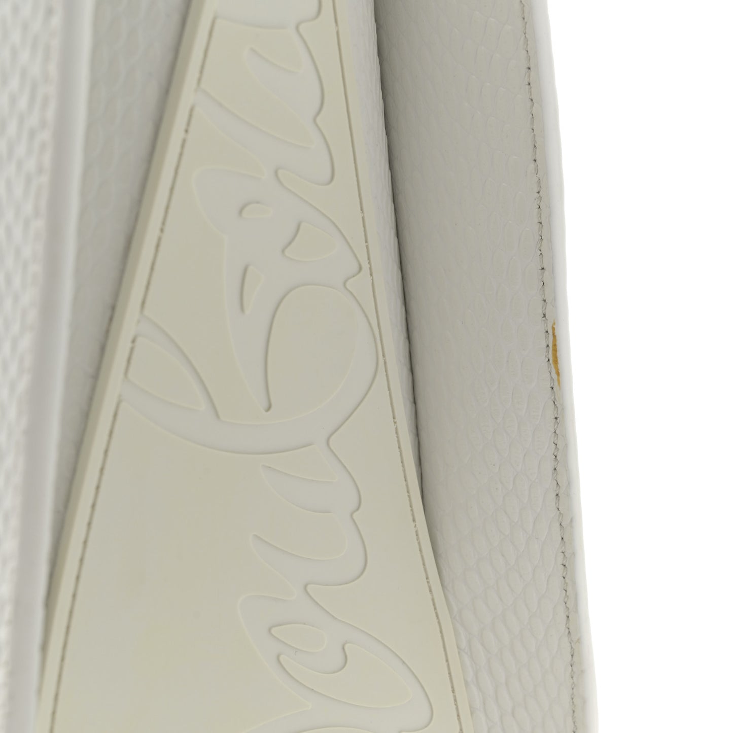 Calfskin Lizard Embossed Medium Paloma White