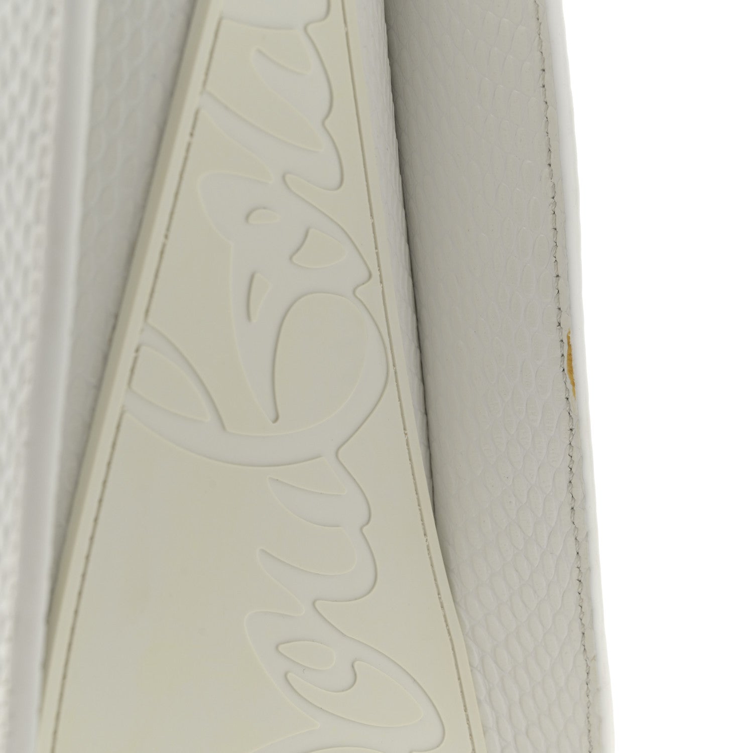 Christian Louboutin Calfskin Lizard Embossed Medium Paloma White 11 of 12