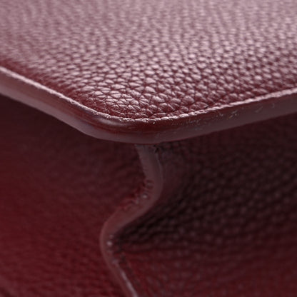 Christian Dior Grained Calfskin 30 Montaigne Flap Bag Red Brick 10 of 20