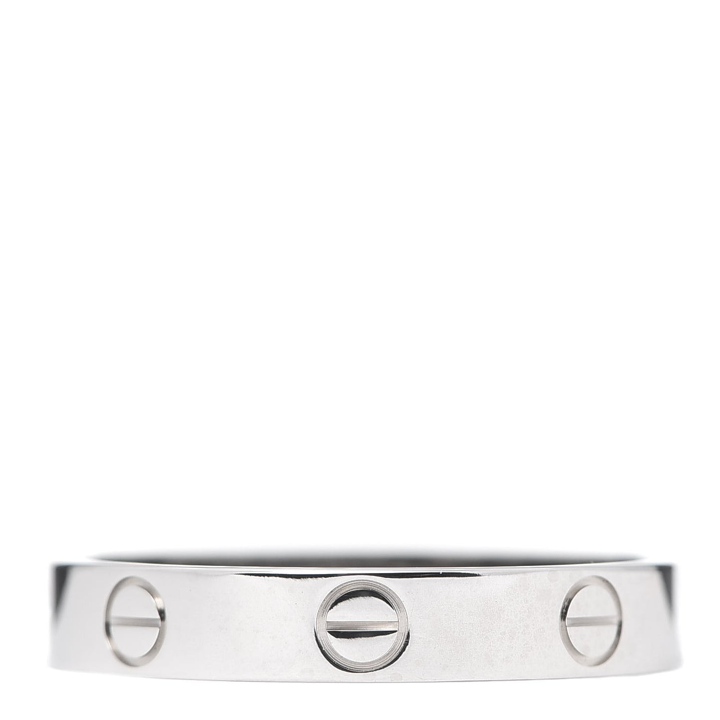 18K White Gold 3.5mm LOVE Wedding Band Ring 58 8.25