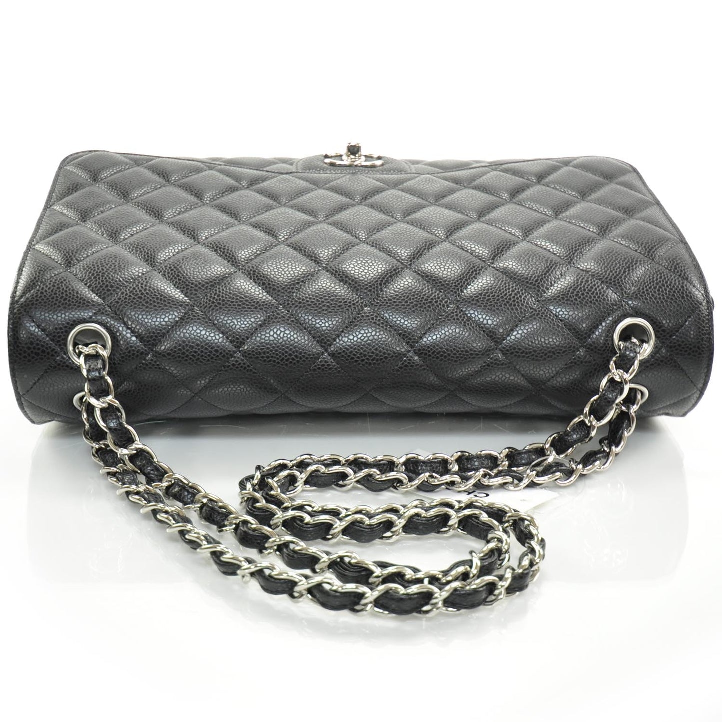 Caviar Maxi Flap Black SHW