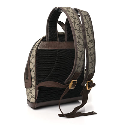 Gucci GG Supreme Monogram Calfskin Web Small Ophidia Day BackpacK Beige Ebony New Acero 3 of 10