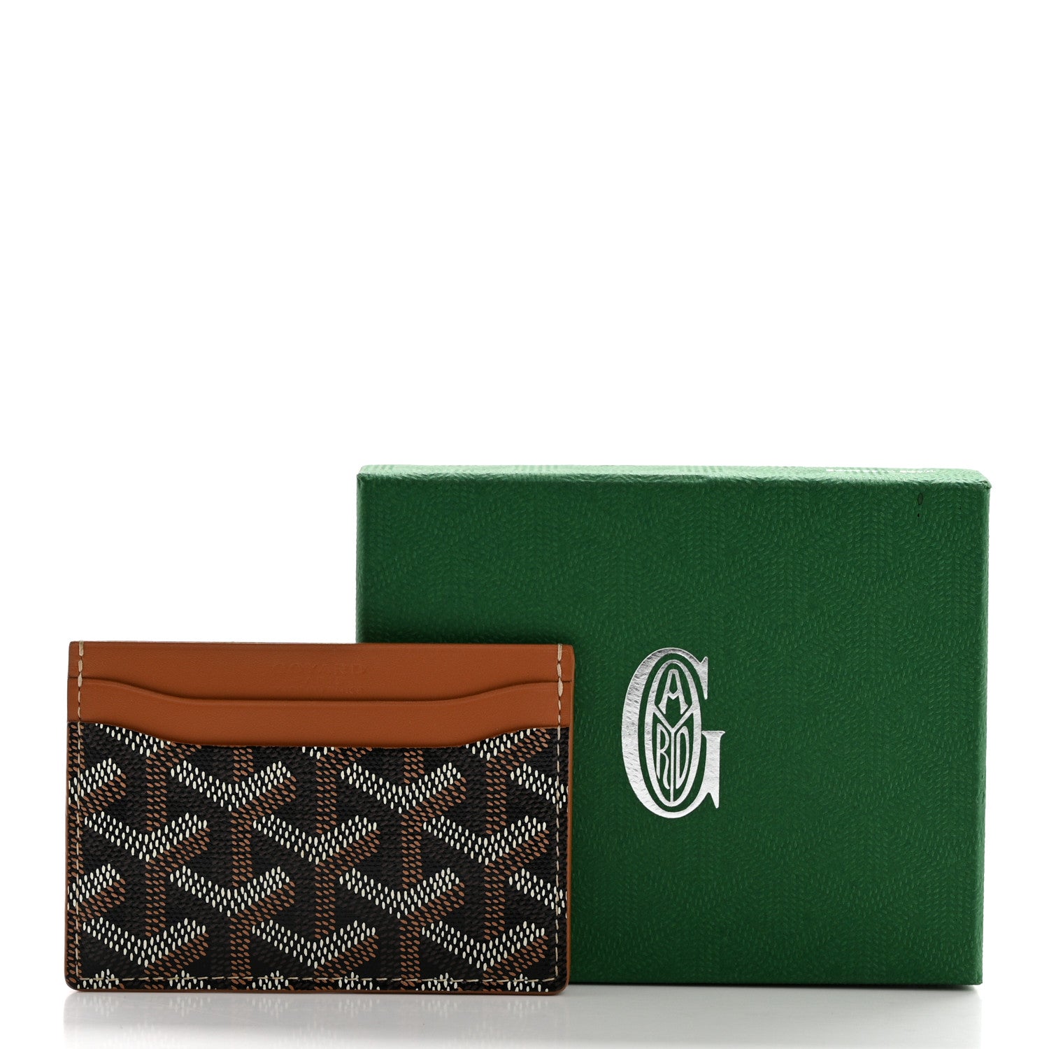 Goyard Goyardine Saint Sulpice Card Holder Black Gold 7 of 7