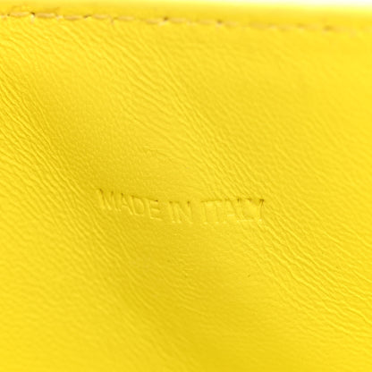 Balenciaga Shiny Calfskin Crocodile Embossed Hourglass Top Handle Bag XS Light Yellow 7 of 10